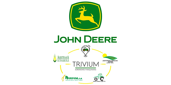 Logo de JOHN DEERE y AGRITRASA Autoagrícola