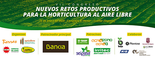 cartel de VII Congreso de Horticultura al Aire Libre